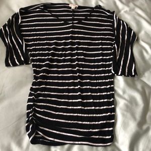 Black and white striped shirt, size small